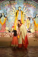 Sushmita Sen at Durga Pooja on 30th Sept 2014